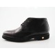 Zapato con cordones y puntera para hombre en piel color marron oscuro