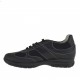 Scarpa da uomo stringata sportiva in pelle e camoscio nero - Misure disponibili: 36, 37