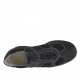 Scarpa da uomo stringata sportiva in pelle e camoscio nero - Misure disponibili: 36, 37