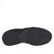Men's sports lace-up shoe in black suede and fabric and taupe leather - Available sizes:  36
