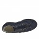 Scarpa da uomo stringata sportiva in camoscio e tessuto blu - Misure disponibili: 36, 37