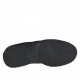 Zapato deportivo con cordones para hombre en gamuza y tejido azul oscuro y piel blanca y roja - Tallas disponibles:  36, 37