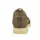 Zapato deportivo con cordones para hombre en piel nabuk, nabuk y tejido gris pardo - Tallas disponibles:  36, 37