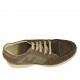 Zapato deportivo con cordones para hombre en piel nabuk, nabuk y tejido gris pardo - Tallas disponibles:  36, 37