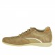 Chaussure sportif pour hommes avec lacets en daim et tissu beige - Pointures disponibles:  47