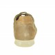 Chaussure sportif pour hommes avec lacets en daim et tissu beige - Pointures disponibles:  47