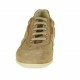 Scarpa da uomo stringata sportiva in camoscio e tessuto beige -  