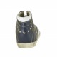 Scarpa da uomo polacchino stringato sportivo in pelle colore blu  -  