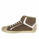 Scarpa stringata casual da uomo in pelle taupe e bianca - Misure disponibili: 36, 37, 47