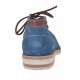 Zapato deportivo para hombre alto al tobillo en gamuza turquesa - Tallas disponibles:  46, 52