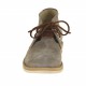 Scarpa da uomo polacchino stringato in pelle scamosciata colore grigio -  