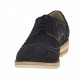 Zapato deportivo derby con cordones y decoraciones Brogue para hombre en gamuza azul oscuro - Tallas disponibles:  46