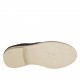 Zapato deportivo derby con cordones y decoraciones Brogue para hombre en gamuza azul oscuro - Tallas disponibles:  46