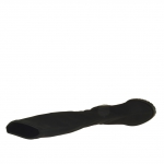 Woman boot in black elastic fabric heel 3 - Available sizes:  31