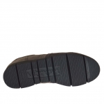 Scarpa da uomo stringata in camoscio e nabuk colore grigio e taupe - Misure disponibili: 37, 47
