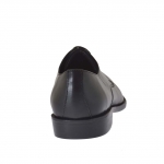 Herrenderbyschuh mit Schnürsenkeln aus schwarzem Leder - Verfügbare Größen:  50