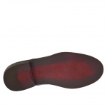 Zapato elegante con cordones para hombre en piel de color negro - Tallas disponibles:  50