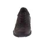 Sportif talon haut chaussure pour hommes avec lacets en cuir bordeaux - Pointures disponibles:  47
