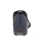 Scarpa da uomo stringata sportiva in camoscio e pelle blu - Misure disponibili: 46