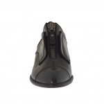 Chaussure pour femmes avec fermeture éclair en cuir gris talon 3 - Pointures disponibles:  46