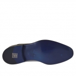 Chaussure élégante richelieu pour hommes avec lacets en cuir verni noir - Pointures disponibles:  36, 37, 47, 48, 50