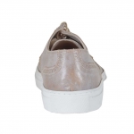 Chaussure sportive pour hommes avec lacets et bout golf en cuir antique taupe - Pointures disponibles:  46