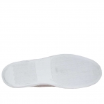 Zapato deportivo para hombres con cordones y decoraciones a punta de ala en piel anticada gris pardo - Tallas disponibles:  46