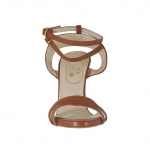 Sandale pour femmes avec courroies en cuir brun clair talon 9 - Pointures disponibles:  42