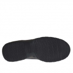 Zapato deportivo con cordones para hombre en piel negra - Tallas disponibles:  36