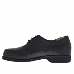 Zapato con cordones para hombre en piel negra - Tallas disponibles:  36