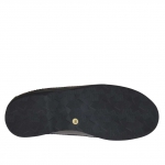Herrenschuh mit Schnürsenkeln aus schwarzem Leder  - Verfügbare Größen:  36
