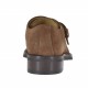 Zapato para hombre con hebilla en gamuza de color tabaco - Tallas disponibles:  36, 39, 40, 43, 44, 45, 50, 51, 52, 53, 54