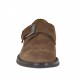 Herrenschuh mit Schnalle aus tabakbraunem Wildleder - Verfügbare Größen:  36, 39, 40, 43, 44, 45, 50, 51, 52, 53, 54
