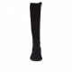 Bottes pour femmes avec fermeture éclair et lacets derrière en daim noir talon 3 - Pointures disponibles:  32