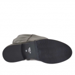 Bota estilo ingles para mujer con cremallera en piel negra tacon 3 - Tallas disponibles:  32