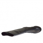 Bota estilo ingles para mujer con cremallera en piel negra tacon 3 - Tallas disponibles:  32