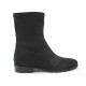 Damenstiefelette aus schwarzem elastischem Stoff Absatz 2