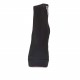 Woman's ankle boot in black suede with zipper, platform and heel 12 - Available sizes:  42