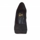 Decolté da donna in camoscio nero con plateau e tacco opaco 13  - Misure disponibili: 42