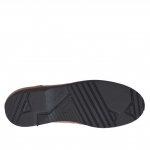 Chaussure élégante à lacets pour hommes en cuir marron - Pointures disponibles:  47