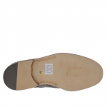 Herrenschuh mit Schnürsenkeln und Broguemuster aus schwarzem Leder - Verfügbare Größen:  51