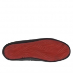 Polacchino sportivo stringato da uomo in pelle nera - Misure disponibili: 36, 37