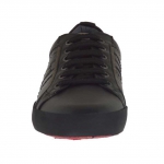 Scarpa sportiva da uomo con stringhe in pelle nera - Misure disponibili: 36, 37, 47