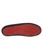 Zapato deportivo con cordones para hombres en piel negra - Tallas disponibles:  36, 37, 47