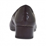 Zapato de salon para mujer en charol granate tacon 3 - Tallas disponibles:  32