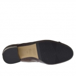 Zapato de salon para mujer en charol granate tacon 3 - Tallas disponibles:  32
