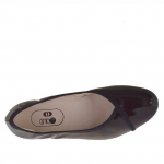 Zapato de salon para mujer en charol granate tacon 3 - Tallas disponibles:  32
