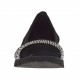 Ballerina da donna con strass in camoscio nero zeppa 2 - Misure disponibili: 32
