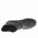 Damenstiefelette mit Rei?verschlüssen und Schnalle aus schwarzem Leder und gestepptem Leder Absatz 3 - Verfügbare Größen:  32