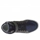 Sportschuh mit Schnüren, Klett-und Reißverschluss aus graugedrucktem Leder, blauem Wild-und laminiertem Lackleder Keilabsatz 2 - Verfügbare Größen:  32, 33